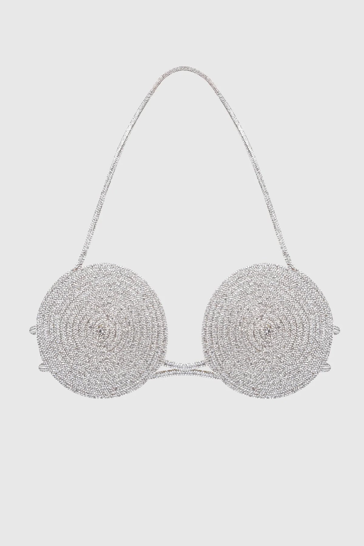 Bakir Crystal Spiral Bra - Silver