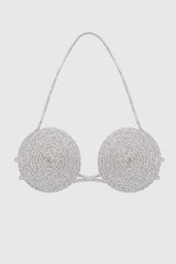 Bakir Crystal Spiral Bra - Silver