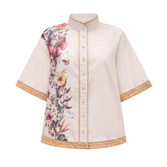 Joséphine floral-print shirt & short matching set