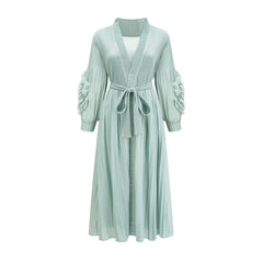 Éloïse faux-flower knitted dress