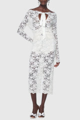 Jamaun Lace Cutout Skirt Two Piece Set