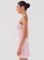 Flora Linen Mini Dress - Candy