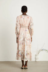 Audrey graphic rhinestone-embellished midi dress (US Only)