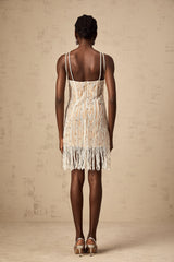 Giulietta embellished fringed mini dress