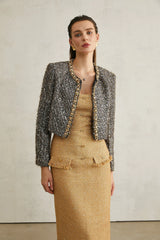 Ariane crystal-embellished fringe jacket