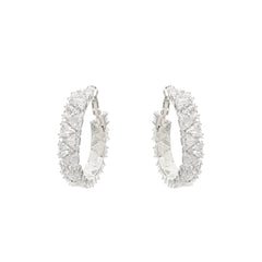 Léa crystal-embellished circle earrings