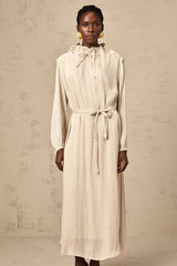 Agata self-tie tulle midi dress