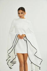 Madeleine ruffle-sleeve dress