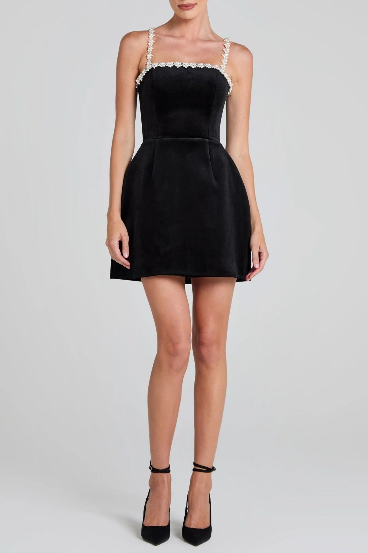 Eiondre Pearl Embellished Mini Bandage Dress