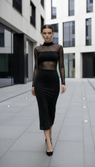 Maison Midi Party Dresses for Women Long Sleeve
