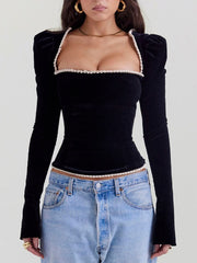 Nina Velvet Top