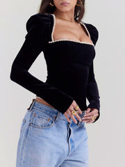 Nina Velvet Top